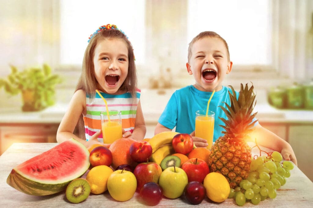 Healthy foods and probiotics to support children's gut health and immunity